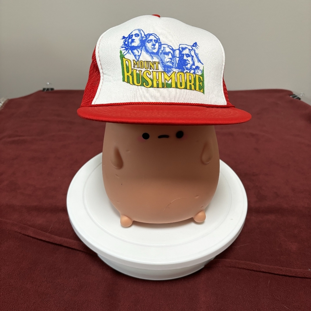 SNAPBACK HAT MOUNT RUSHMORE SOUTH DAKOTA MONUMENT SOUVENIR TRUCKER Vtg